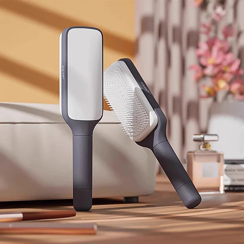 PureBrush™ Selbstreinigende Haarbürste für gesunde Haare - Mit 1-Klick-Reinigung für alle Haartypen