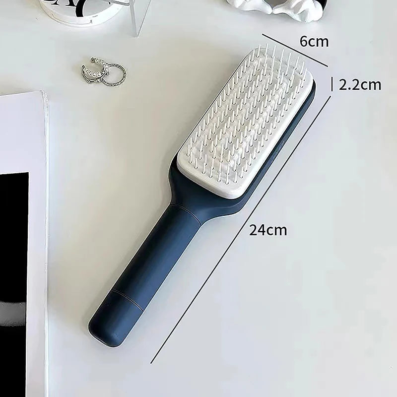PureBrush™ Selbstreinigende Haarbürste für gesunde Haare - Mit 1-Klick-Reinigung für alle Haartypen